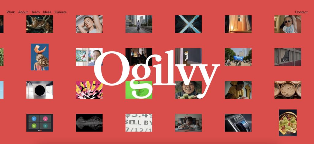 Oglivy's website homepage