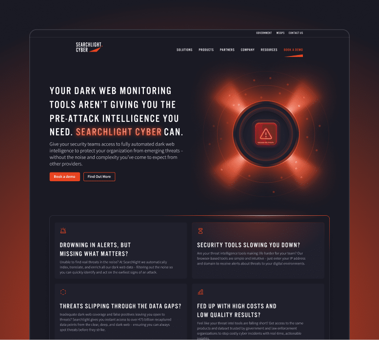 Searchlight_Cyber_Landing_Page_example
